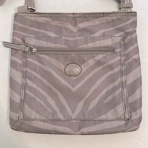 COACH Zebra Print Crossbody Purse GUC